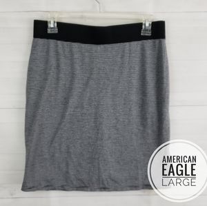 Large American Eagle Black stripe skirt